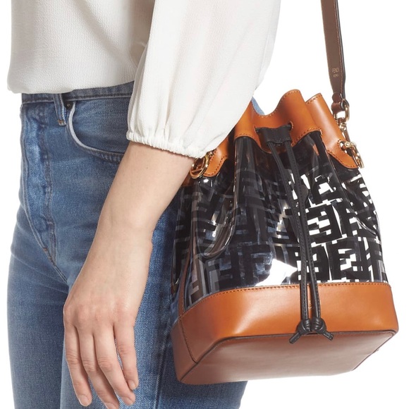 FENDI Mon Tresor Grande Bucket Bag - Black/Tan - Picture 2 of 8